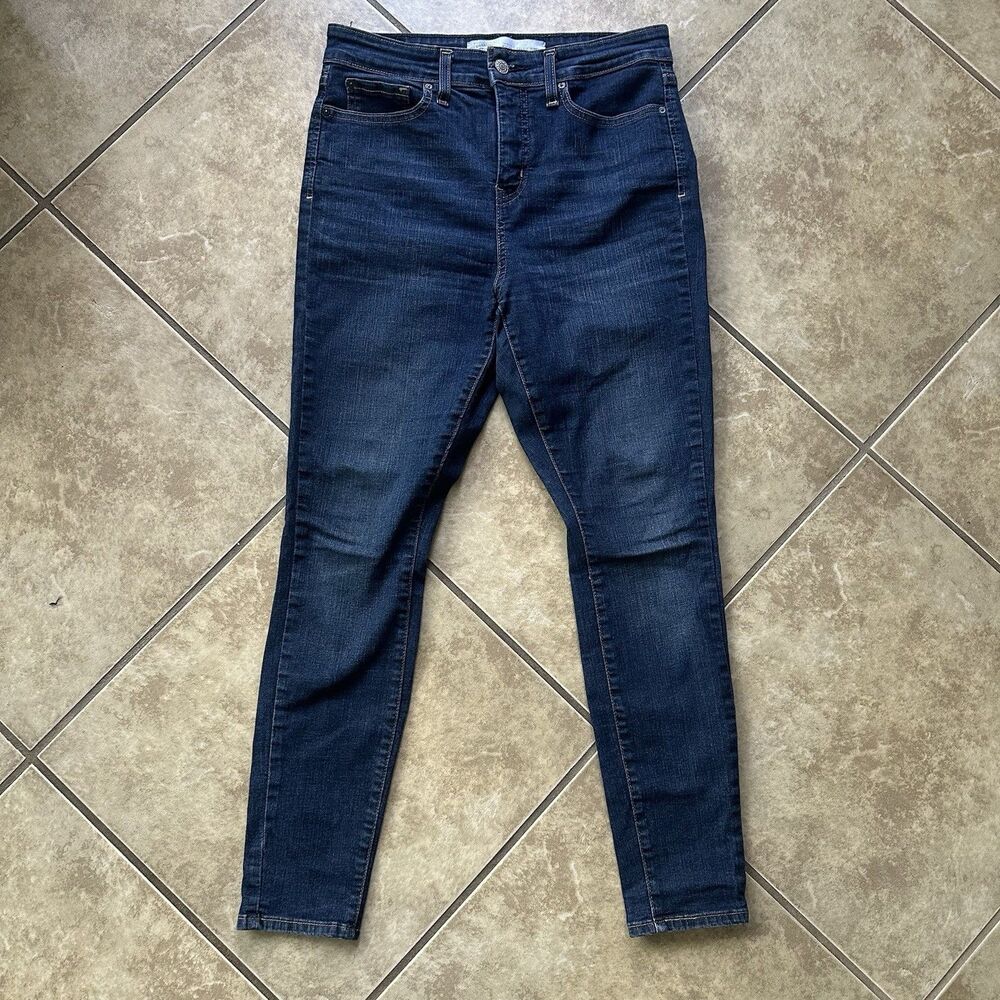 Signature by Levi Strauss Gold High Rise Skinny Jeans Totally Shaping Sz 6 Dark
